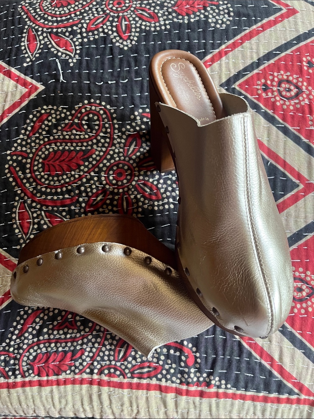 Gold Clogs